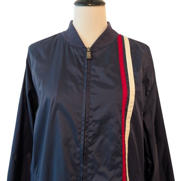 Pabst x O'Neill Mens Size L Navy Blue Red White Full Zip Windbreaker Jacket Top - Picture 6 of 10